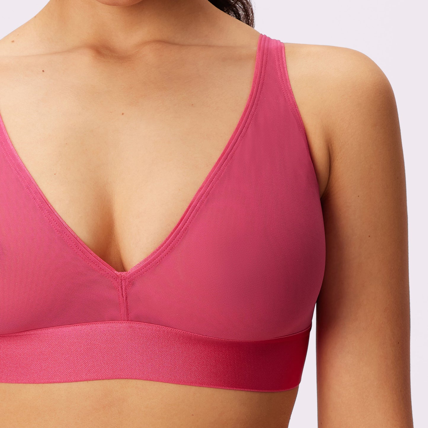 Triangle Bralette | Silky Mesh (Eightball)