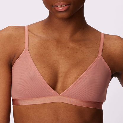 Triangle Bralette | Silky Mesh (Eightball)