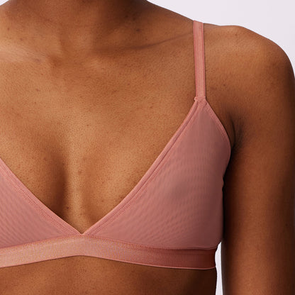 Triangle Bralette | Silky Mesh (Eightball)