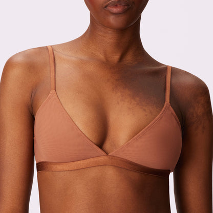 Triangle Bralette | Silky Mesh (Eightball)