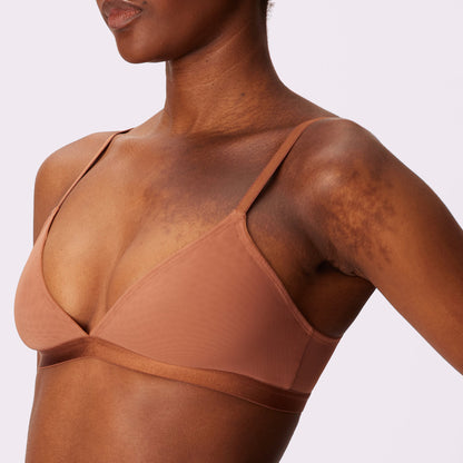 Triangle Bralette | Silky Mesh (Eightball)