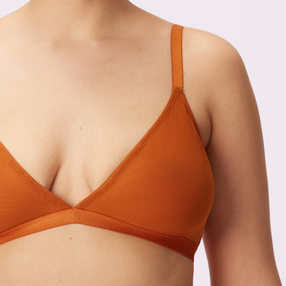 Triangle Bralette | Silky Mesh (Eightball)
