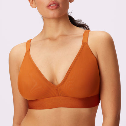 Triangle Bralette | Silky Mesh (Eightball)