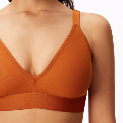 Triangle Bralette | Silky Mesh (Eightball)