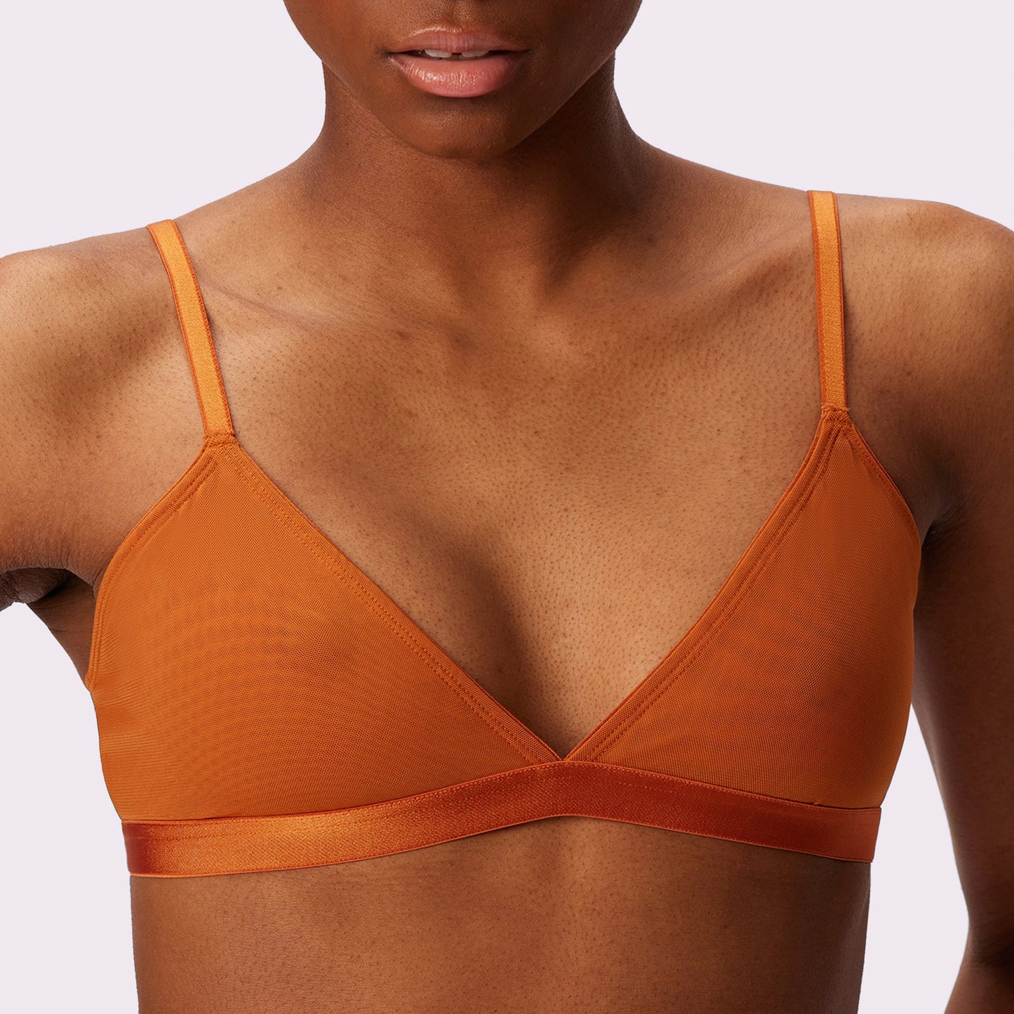 Triangle Bralette | Silky Mesh (Eightball)
