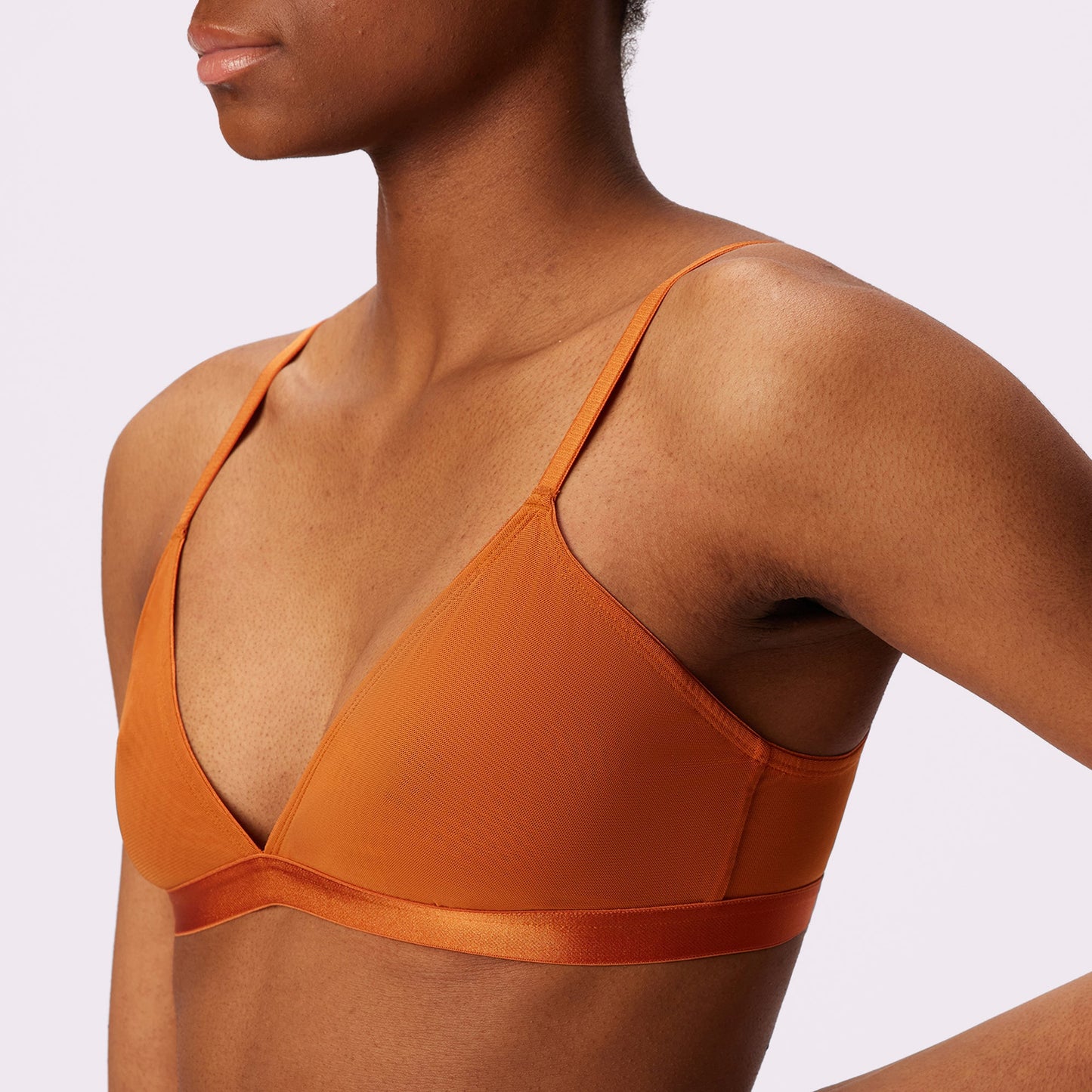 Triangle Bralette | Silky Mesh (Eightball)
