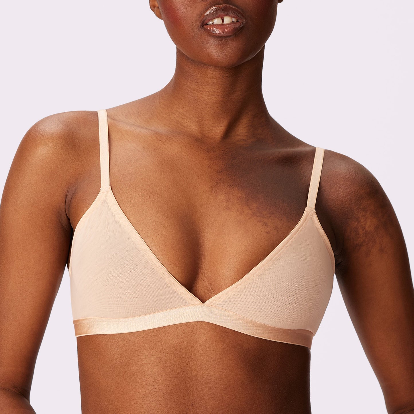 Triangle Bralette | Silky Mesh (Eightball)