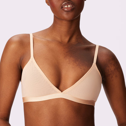 Triangle Bralette | Silky Mesh (Eightball)