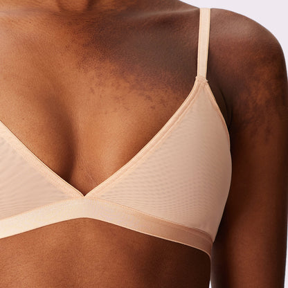 Triangle Bralette | Silky Mesh (Eightball)
