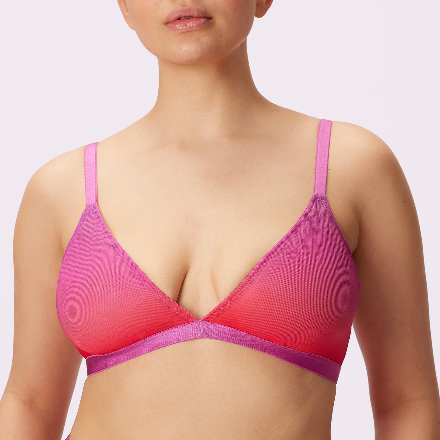 Triangle Bralette | Silky Mesh (Eightball)