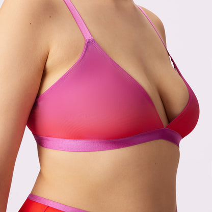 Triangle Bralette | Silky Mesh (Eightball)