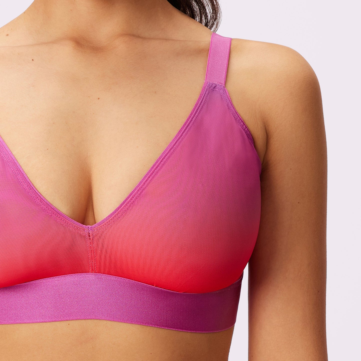 Triangle Bralette | Silky Mesh (Eightball)