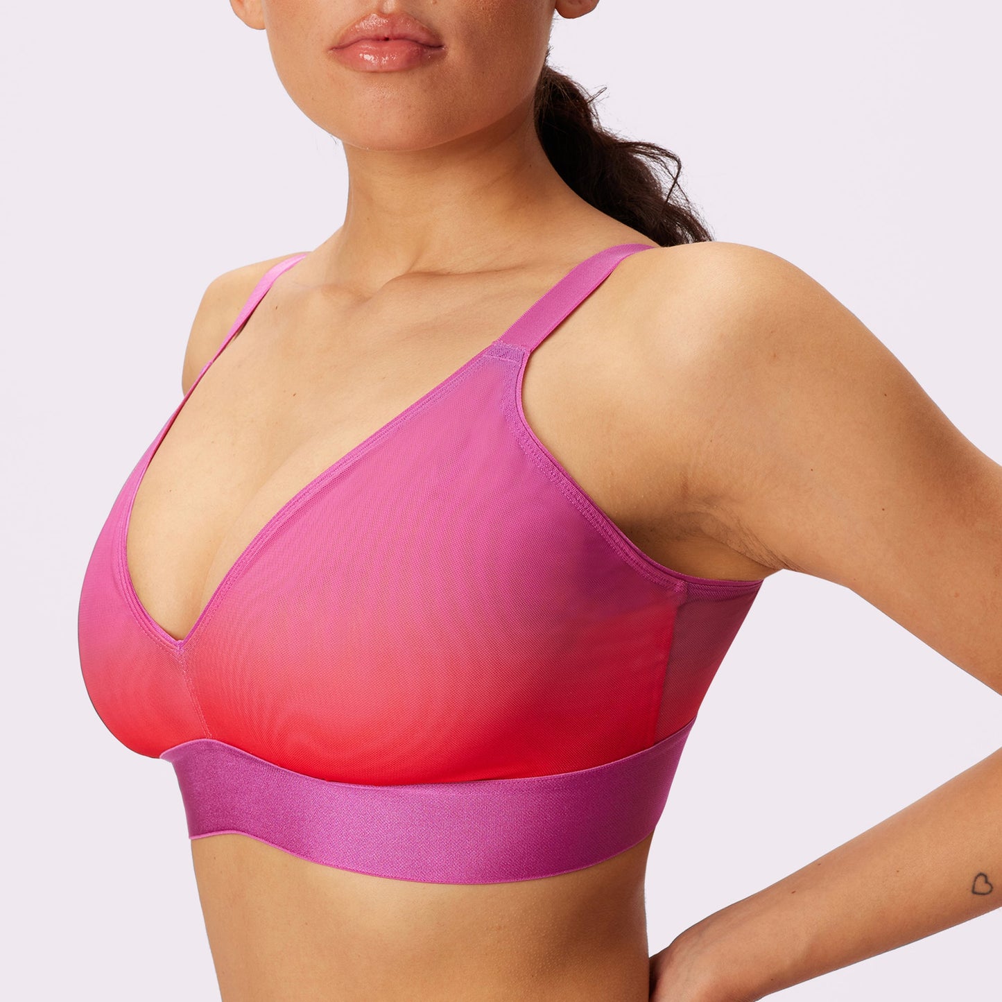 Triangle Bralette | Silky Mesh (Eightball)