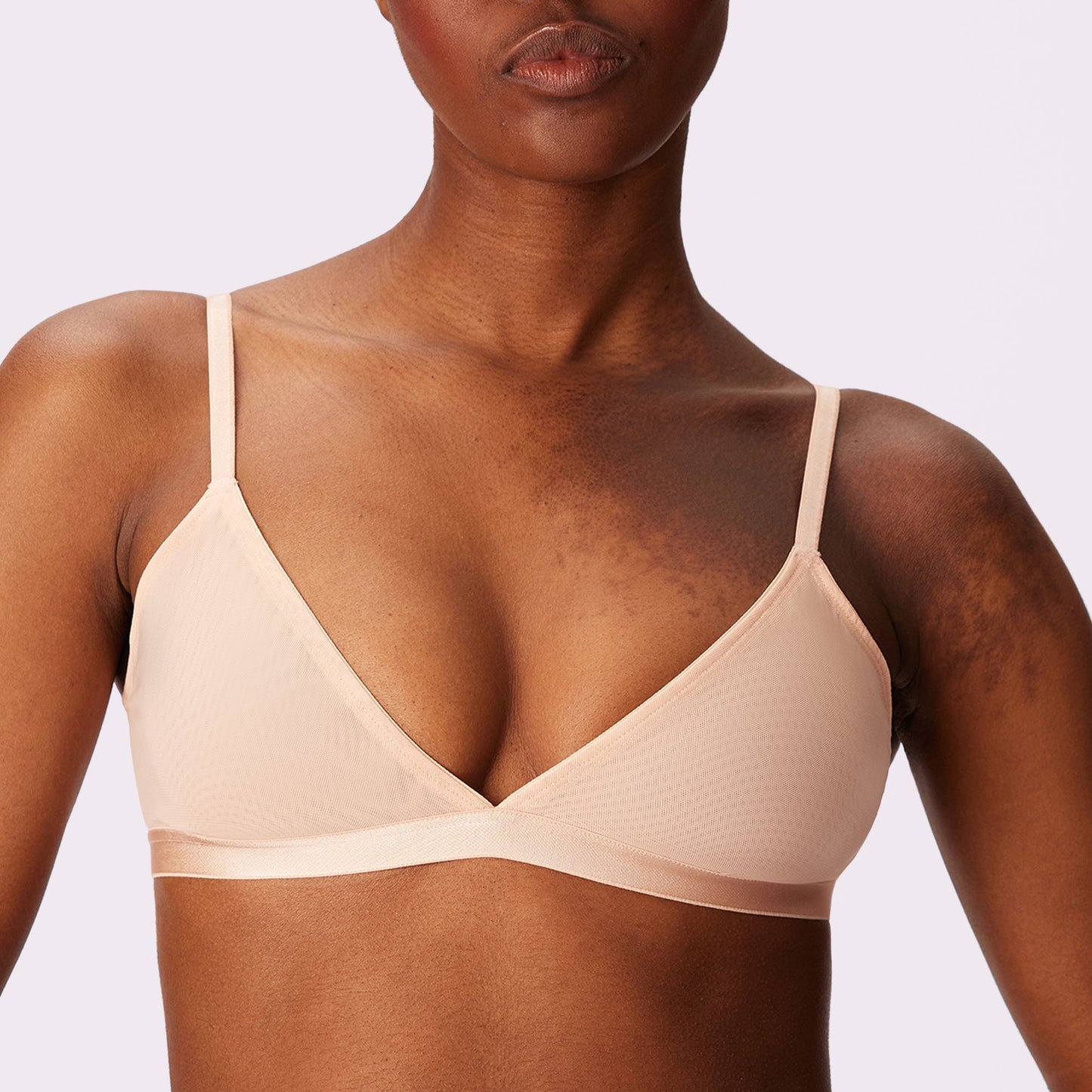 Triangle Bralette | Silky Mesh (Eightball)