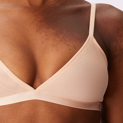 Triangle Bralette | Silky Mesh (Eightball)