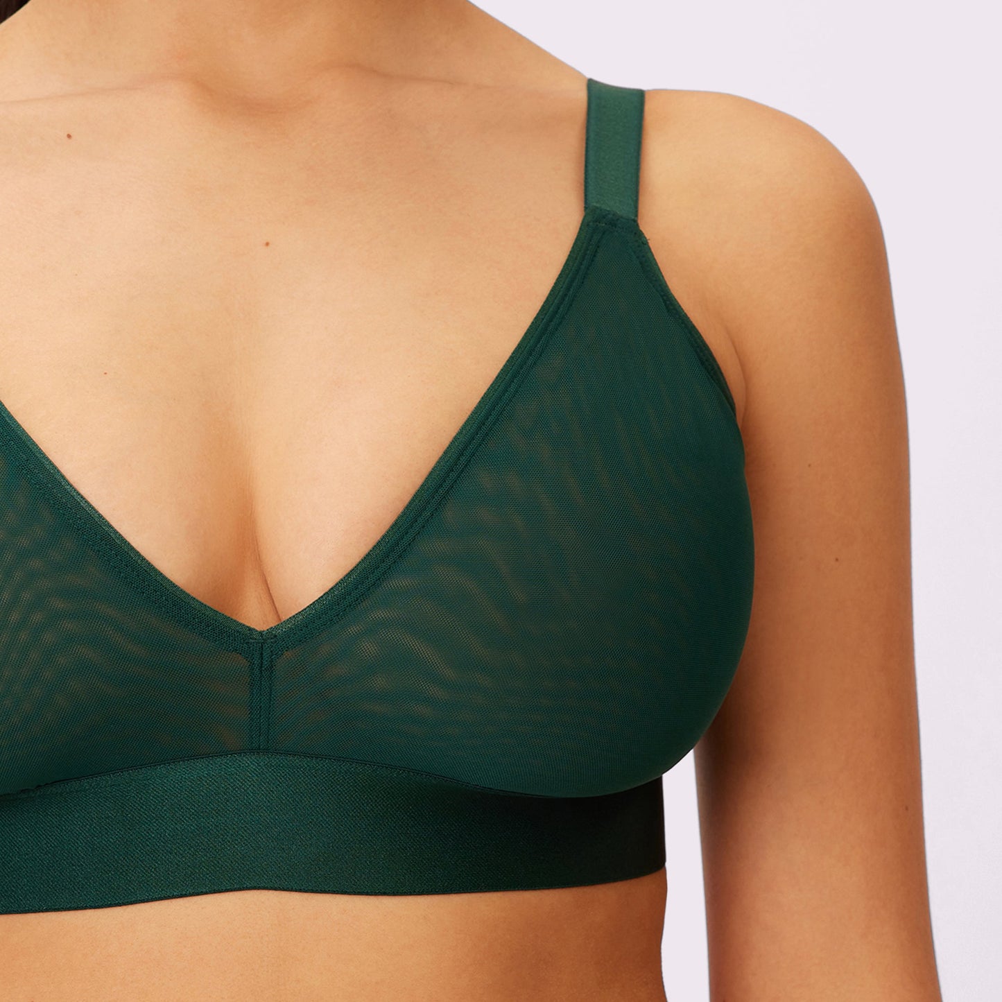 Triangle Bralette | Silky Mesh (Eightball)