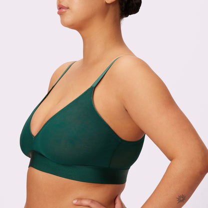 Triangle Bralette | Silky Mesh (Eightball)