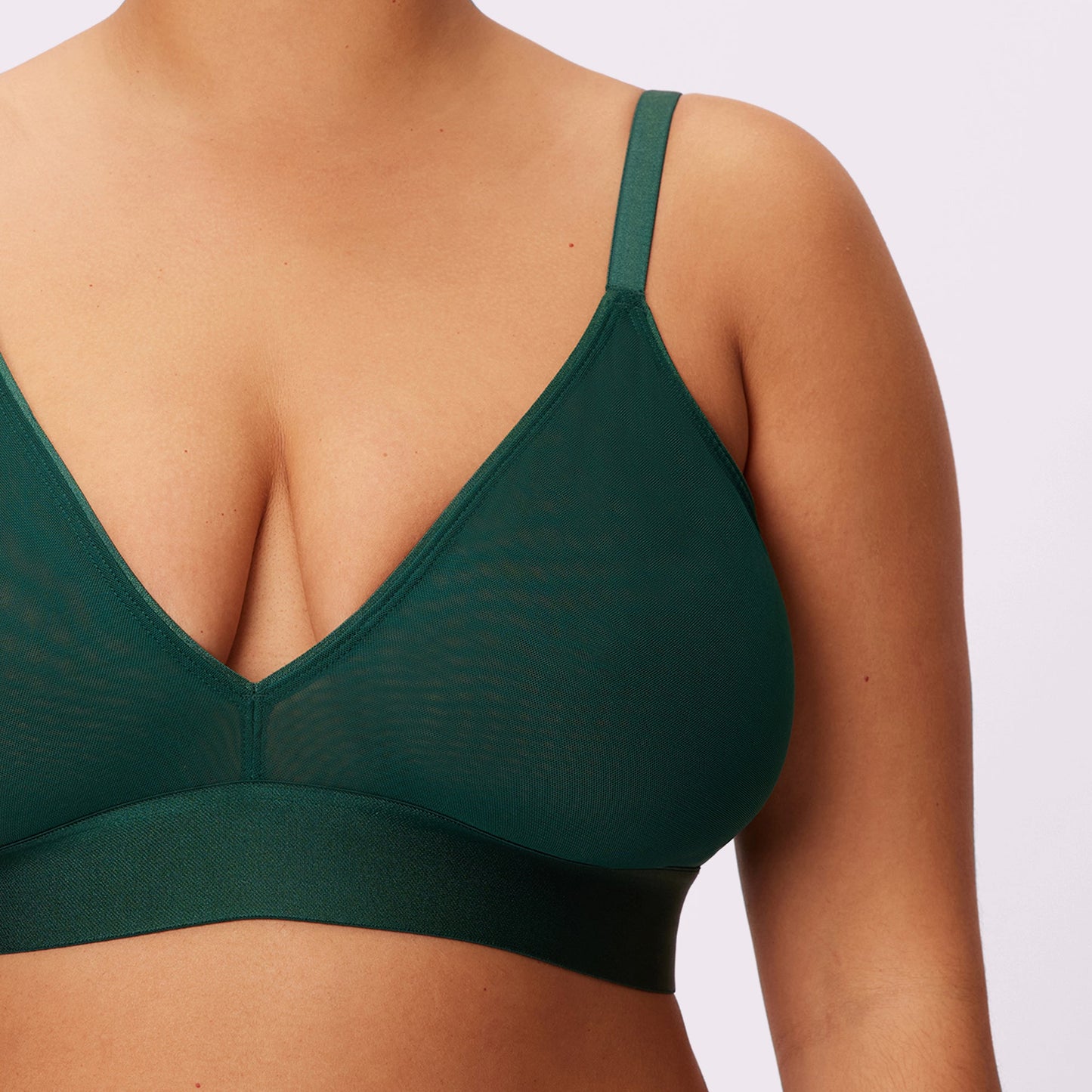 Triangle Bralette | Silky Mesh (Eightball)