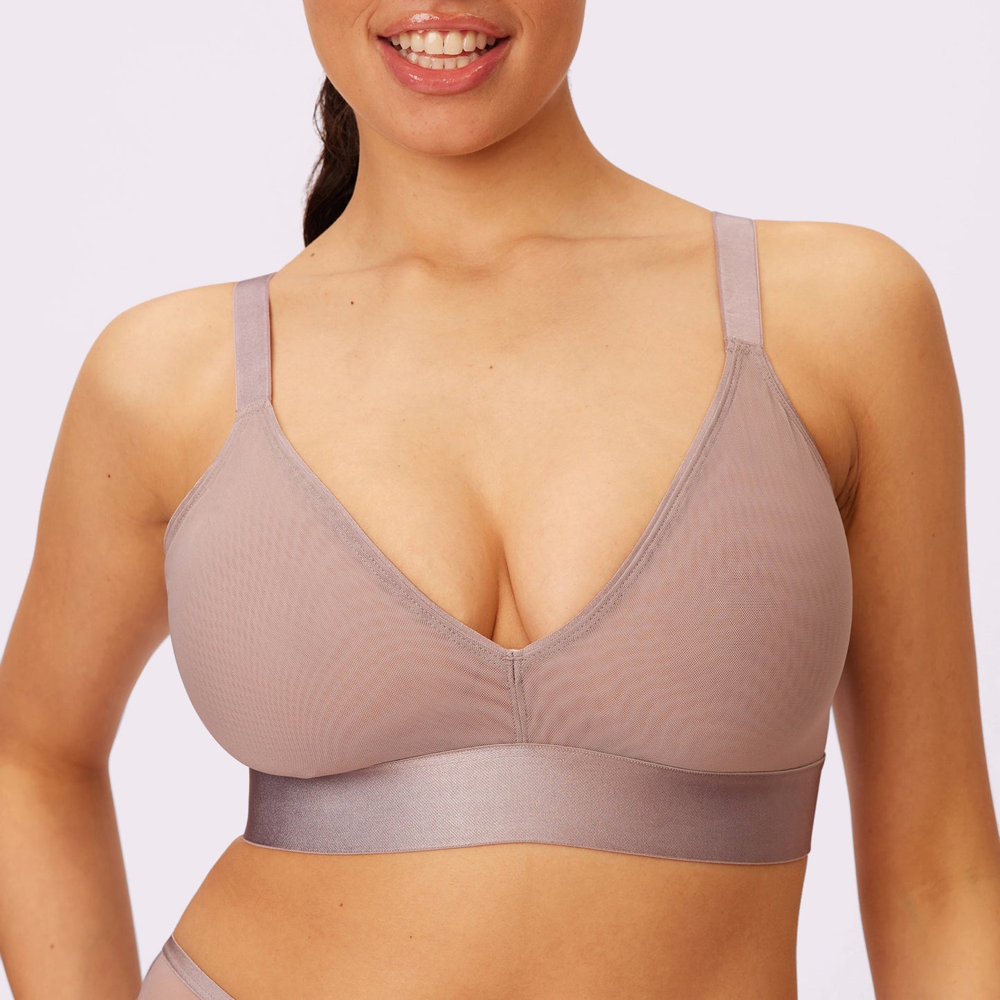 Triangle Bralette | Silky Mesh (Eightball)