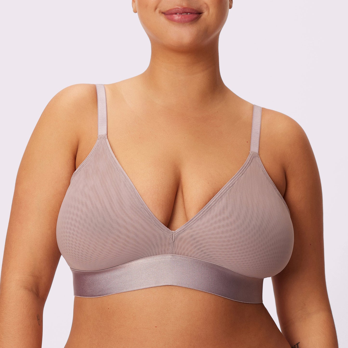 Triangle Bralette | Silky Mesh (Eightball)