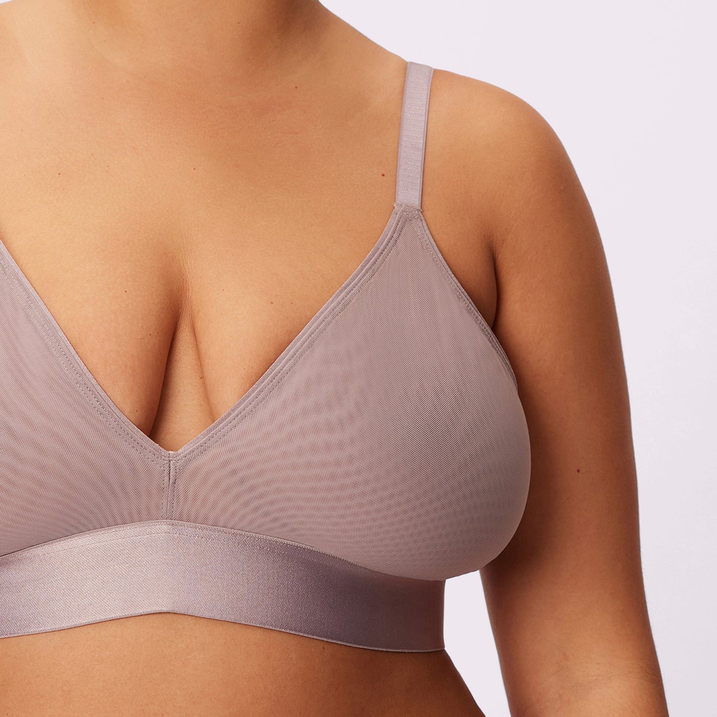 Triangle Bralette | Silky Mesh (Eightball)