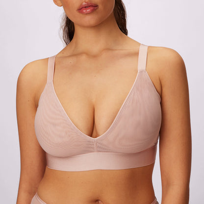 Triangle Bralette | Silky Mesh (Eightball)