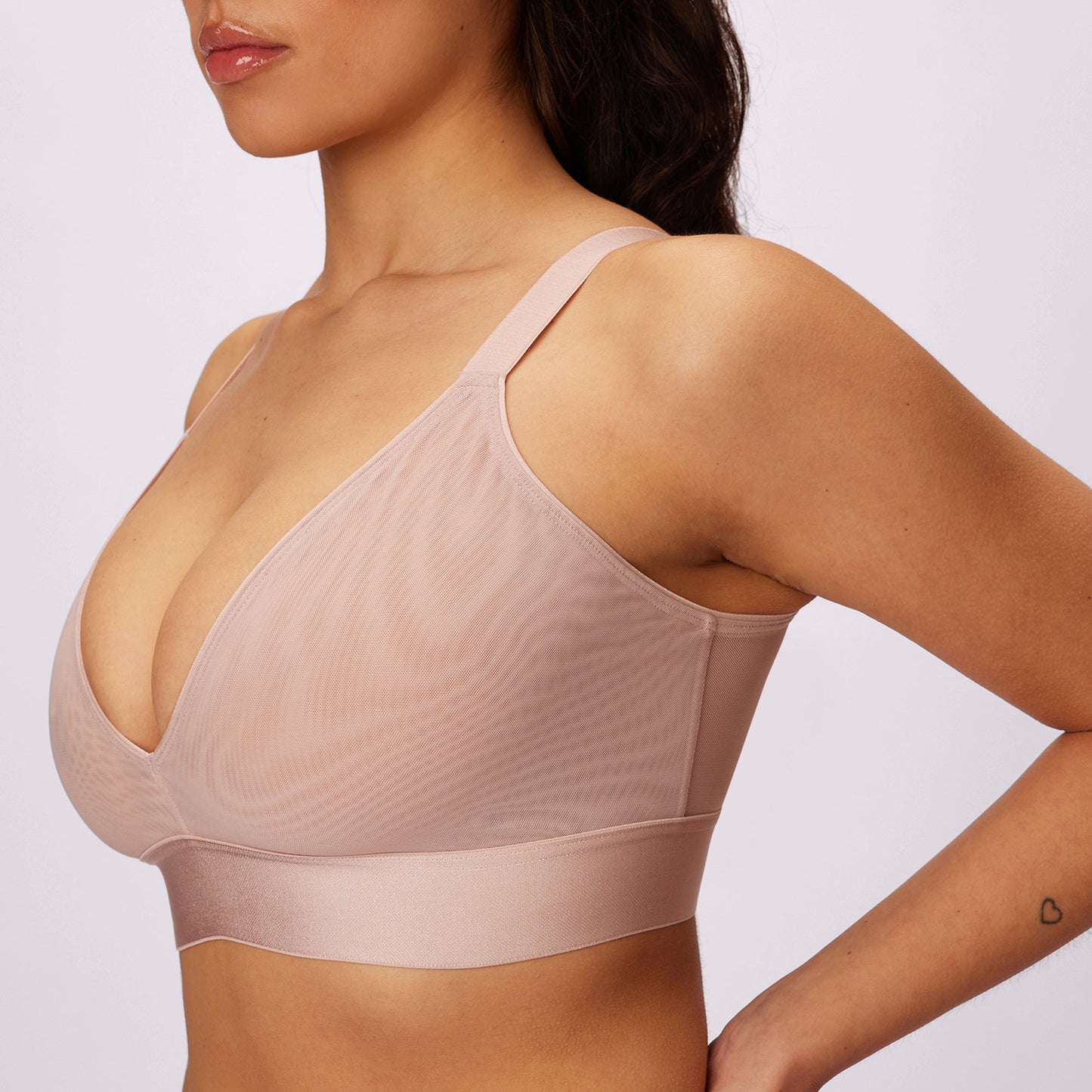 Triangle Bralette | Silky Mesh (Eightball)