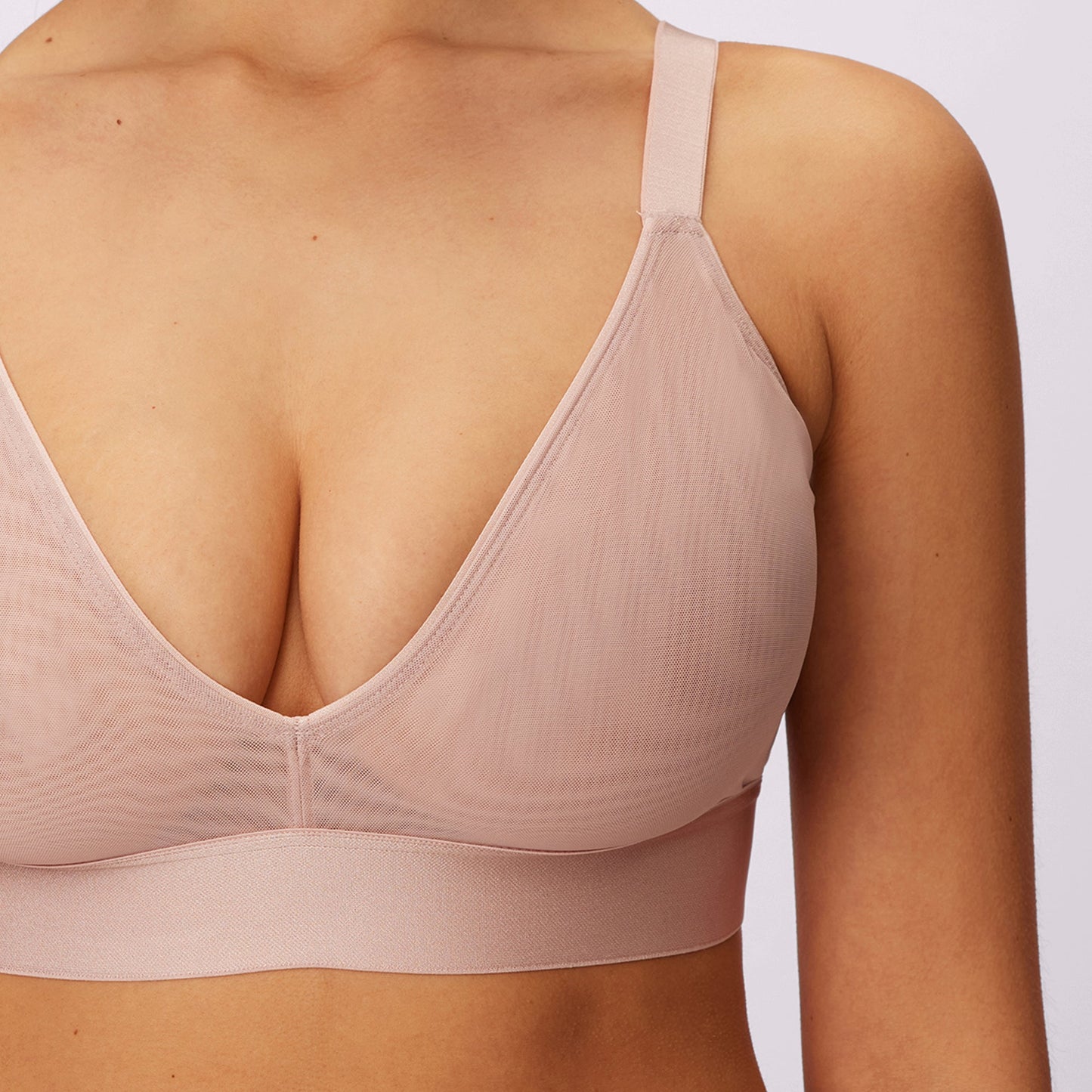 Triangle Bralette | Silky Mesh (Eightball)