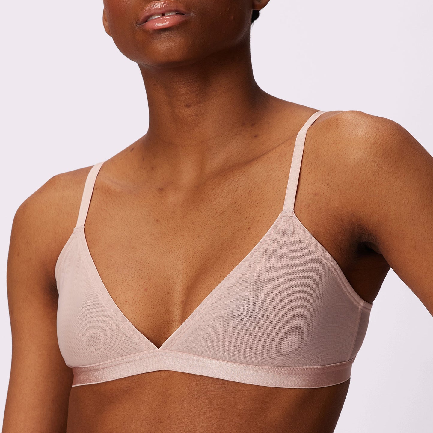 Triangle Bralette | Silky Mesh (Eightball)