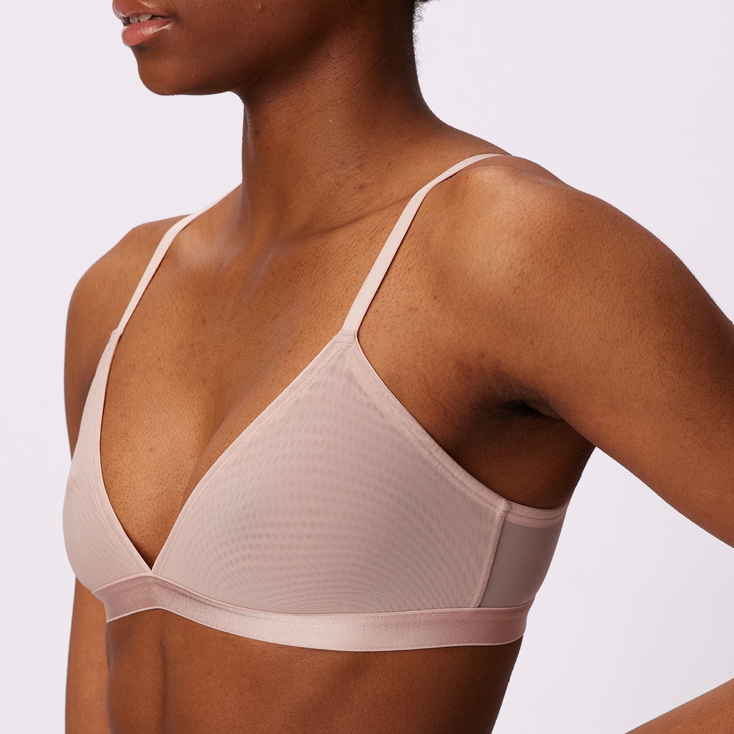 Triangle Bralette | Silky Mesh (Eightball)