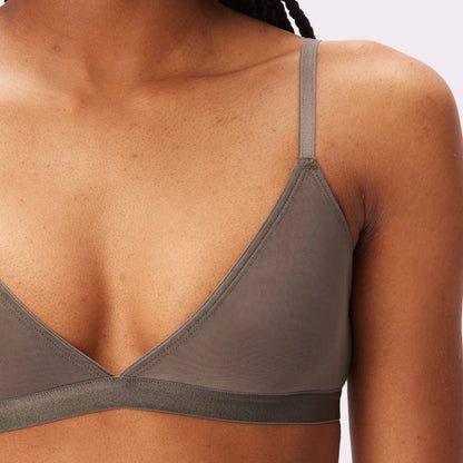Triangle Bralette | Silky Mesh (Eightball)