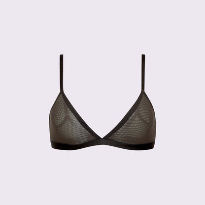 Triangle Bralette | Silky Mesh (Eightball)