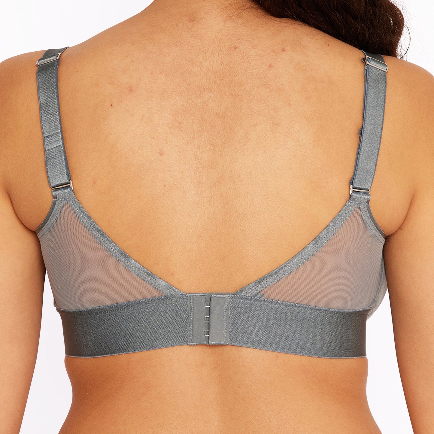 Triangle Bralette Hardware | Silky Mesh | Archive (Stormy Silver)