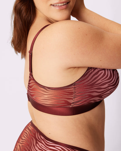 Triangle Bralette | Silky Mesh (Eightball)