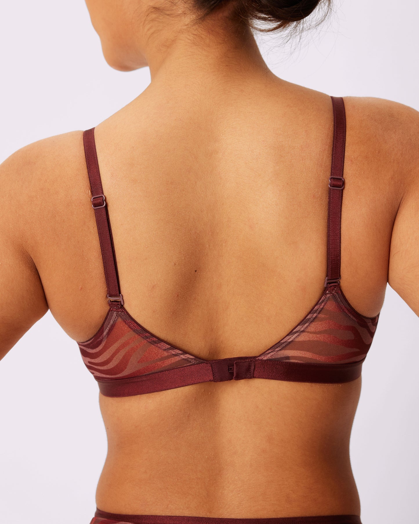 Triangle Bralette | Silky Mesh (Eightball)
