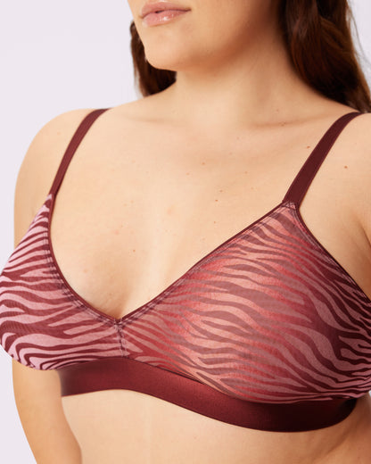 Triangle Bralette | Silky Mesh (Eightball)