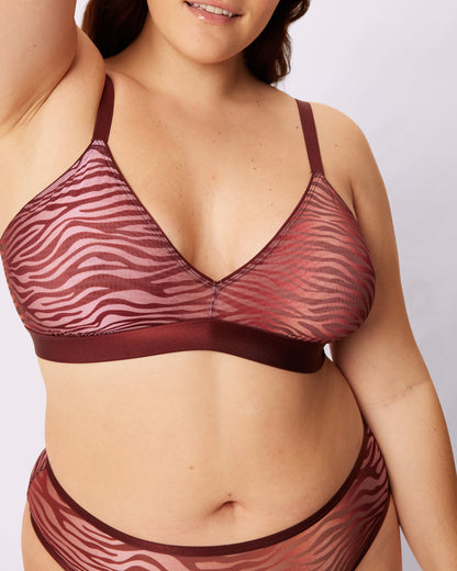 Triangle Bralette | Silky Mesh (Eightball)