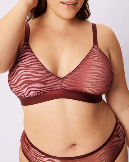 Triangle Bralette | Silky Mesh (Eightball)