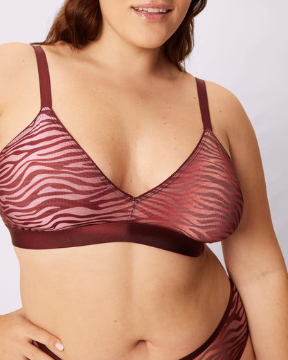 Triangle Bralette | Silky Mesh (Eightball)