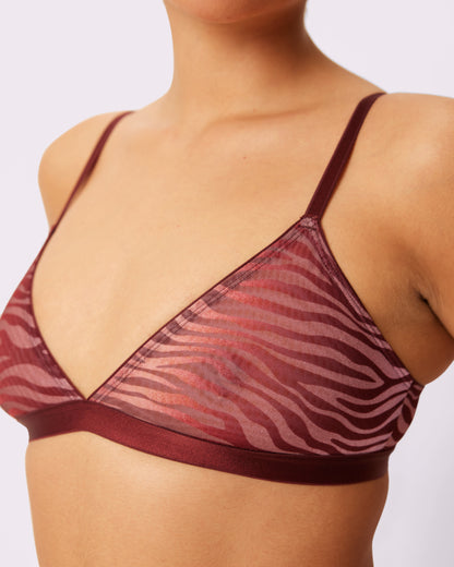Triangle Bralette | Silky Mesh (Eightball)