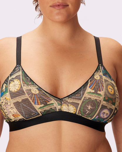 Triangle Bralette | Silky Mesh (Eightball)