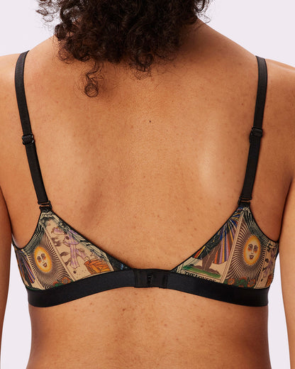 Triangle Bralette | Silky Mesh (Eightball)