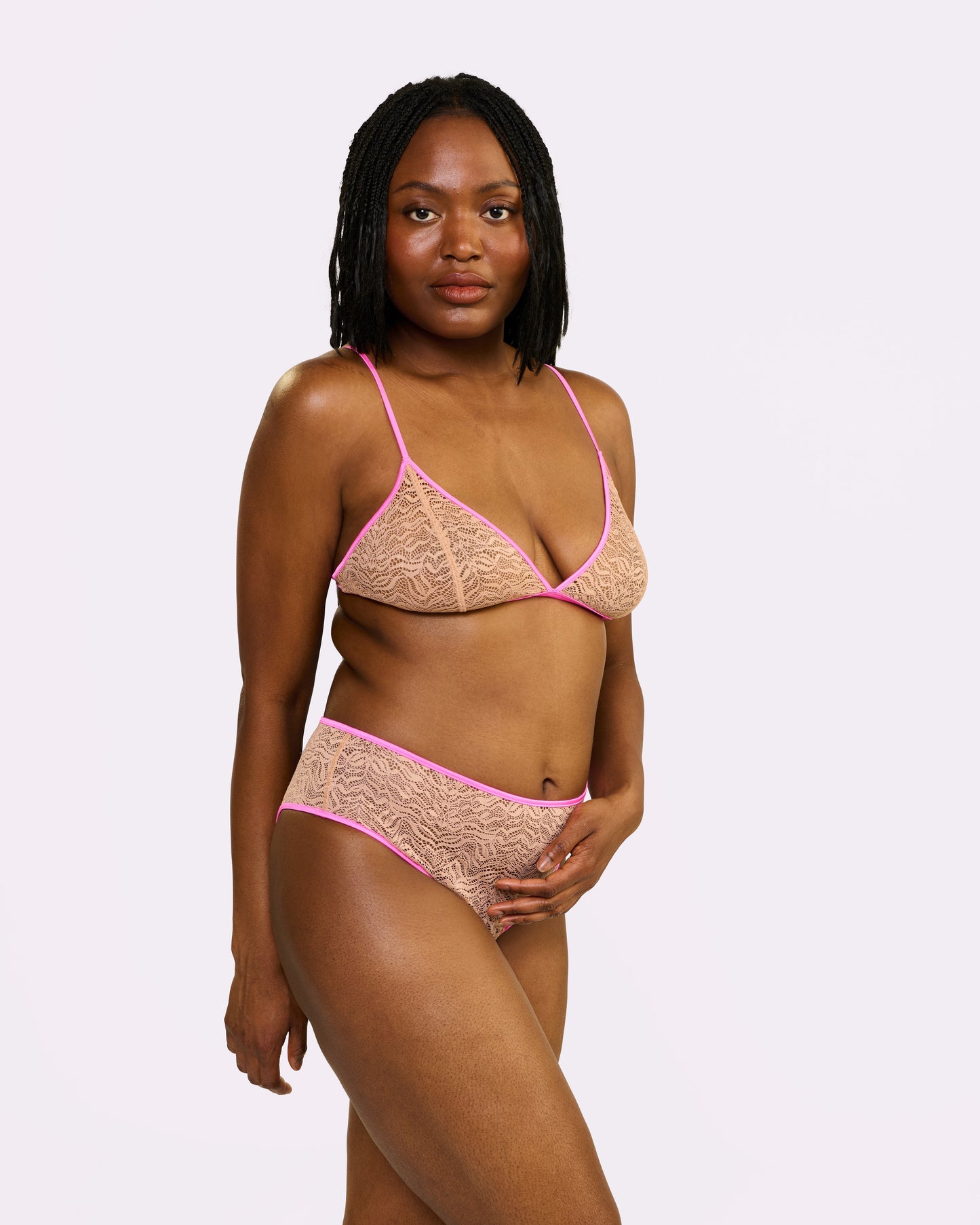 Dusk 'til Dawn Lace Triangle Bralette | Dusk 'til Dawn (Eraser)