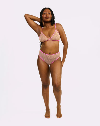 Dusk 'til Dawn Lace Triangle Bralette | Dusk 'til Dawn (Eraser)