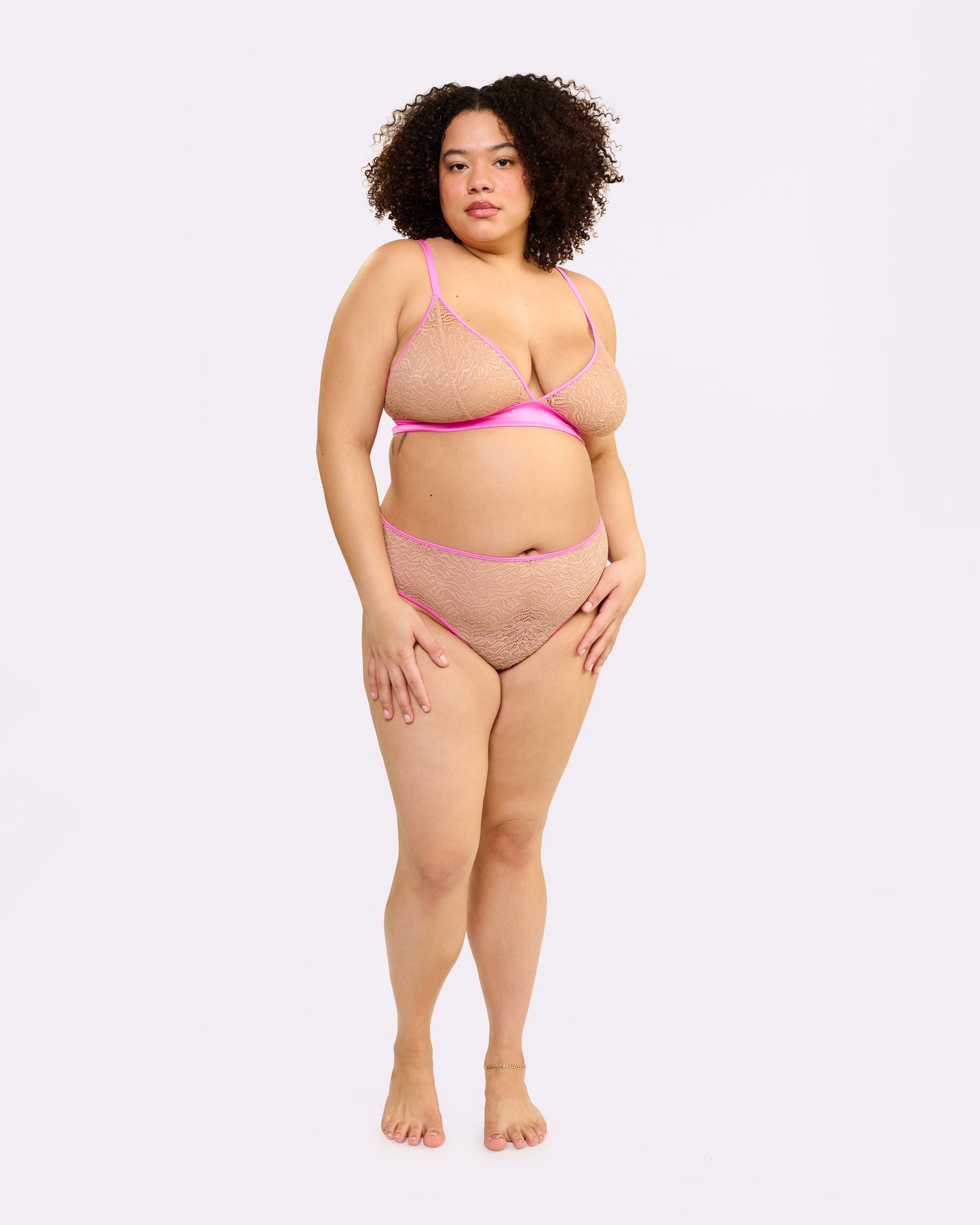 Dusk 'til Dawn Lace Triangle Bralette | Dusk 'til Dawn (Eraser)