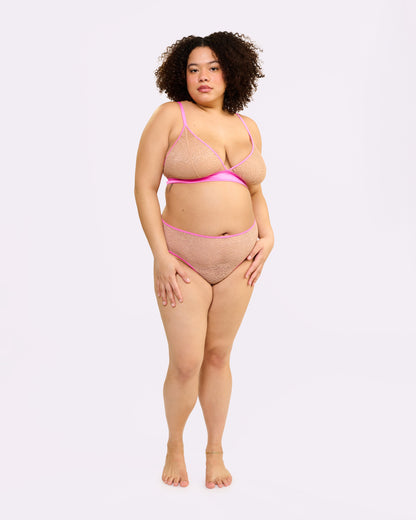 Dusk 'til Dawn Lace Triangle Bralette | Dusk 'til Dawn (Eraser)