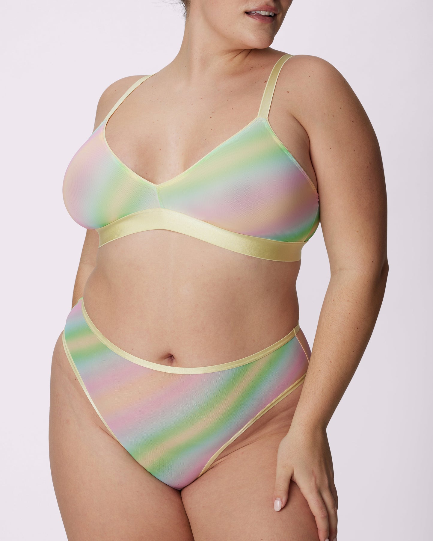 Triangle Bralette | Silky Mesh (Eightball)