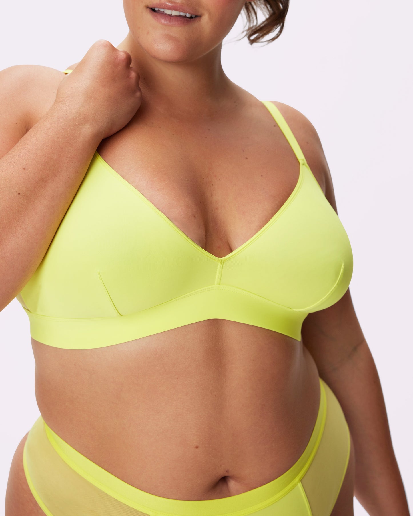 Re:Play Triangle Bralette | Ultra-Soft Re:Play (Lemon)