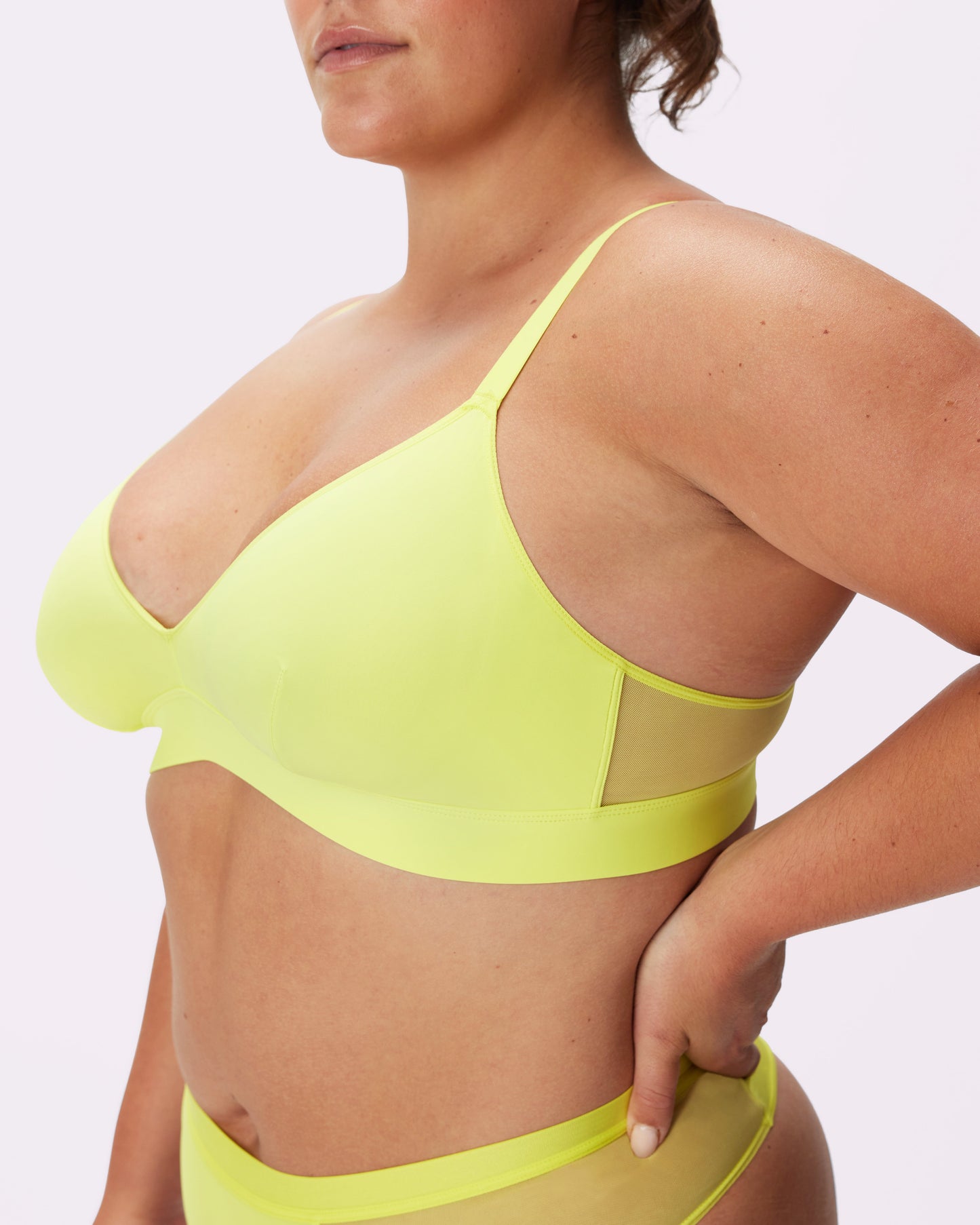 Re:Play Triangle Bralette | Ultra-Soft Re:Play (Lemon)