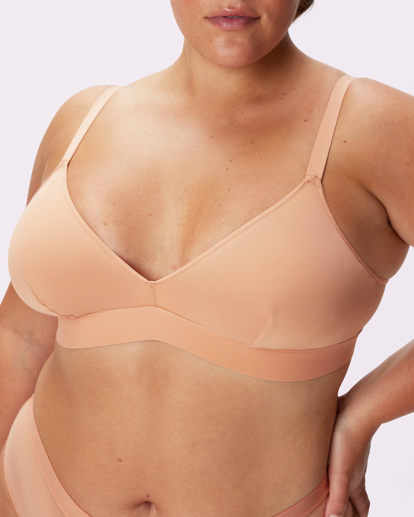 Re:Play Triangle Bralette | Ultra-Soft Re:Play | Archive (Peach Fuzz)